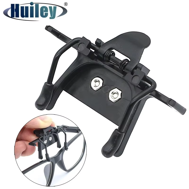 Loupe binoculaire médicale LED, pince de montage, accessoires dentaires, lunettes, dentiste, lampe d