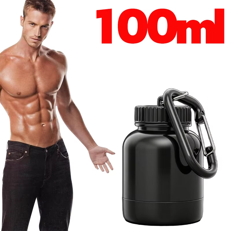 Conteneur de poudre de protéines, petite boîte à pilules portable, stockage de compléments alimentai