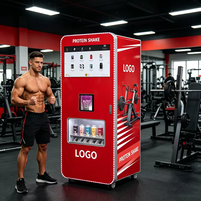 Distributeur automatique de boissons protéinées Protein Power pour les salles de sport, distributeur