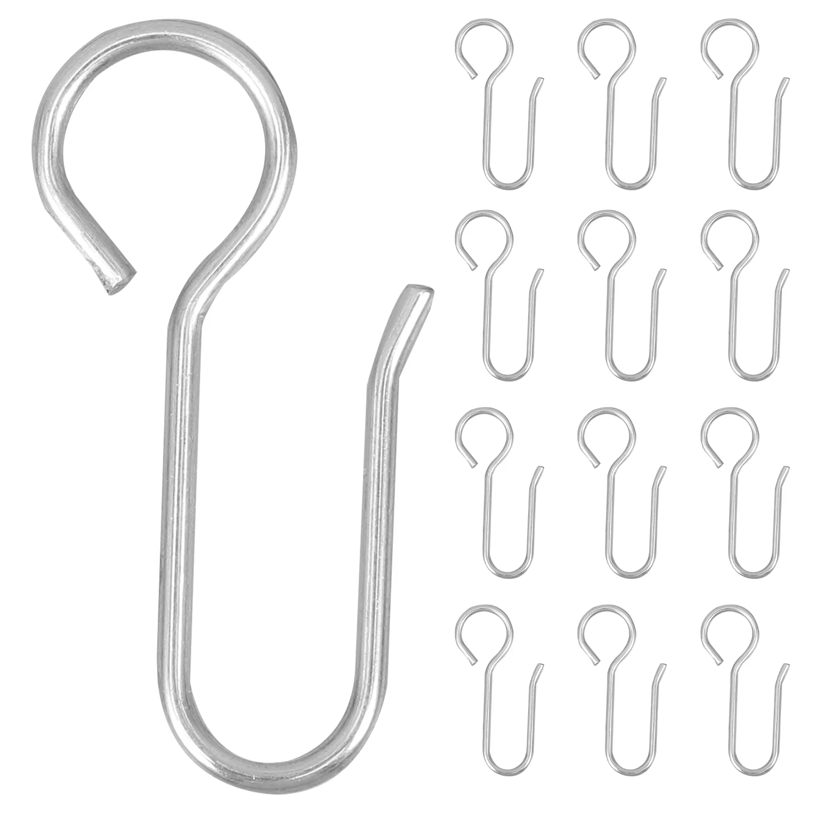 Crochet de Rail de rideau, 60 pièces, crochet de plafond, rideau de douche, crochet de suspension, R
