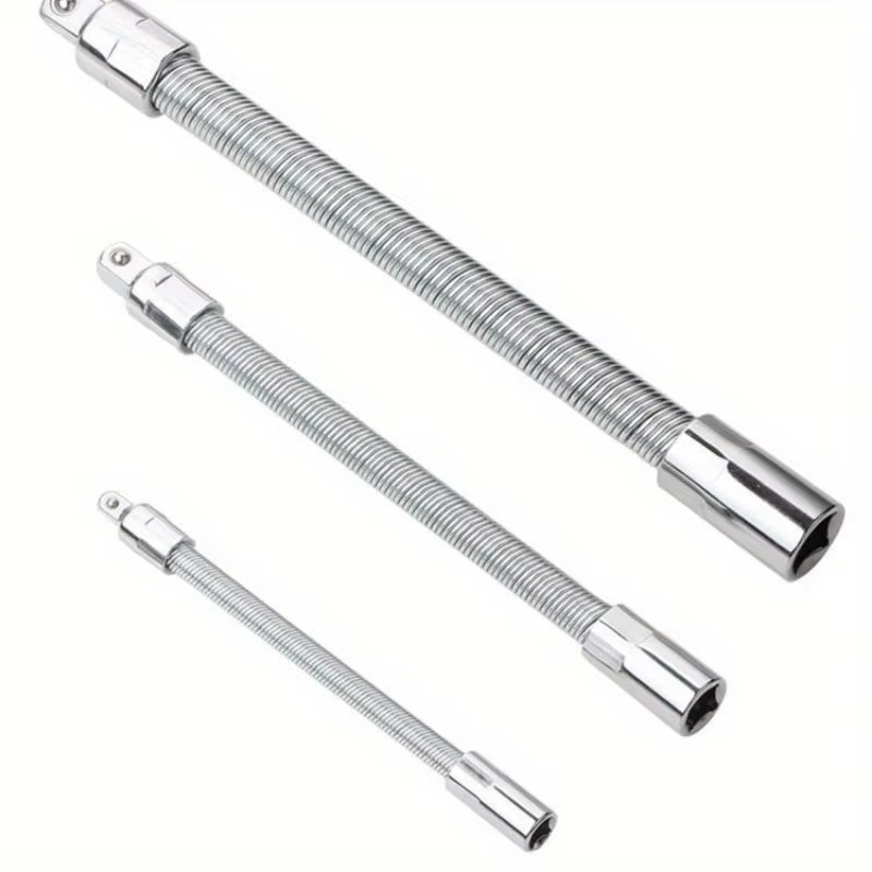 Lot de 3 tiges de connexion flexibles universelles, tiges d'extension à manchon, tiges de force soup
