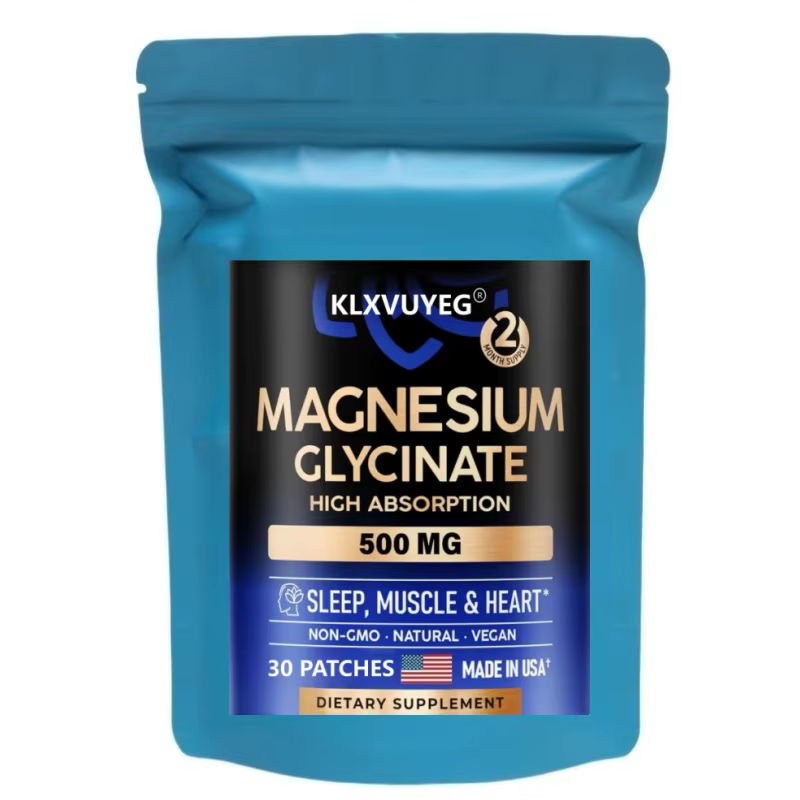 Glycinate de magnésium 500 mg - Complément avec Vitamine D3 et B6 - Chélaté - Favorise un sommeil ré
