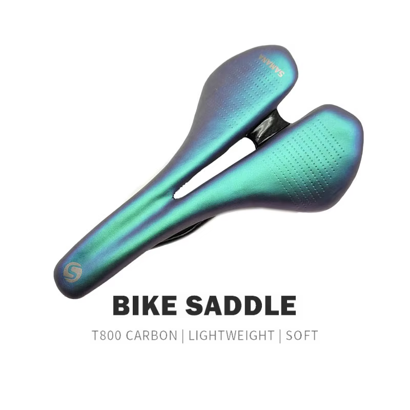 SAMANA-Selle de vélo de route et VTT en cuir super léger, coussins en carbone, siège de vélo, 270x16