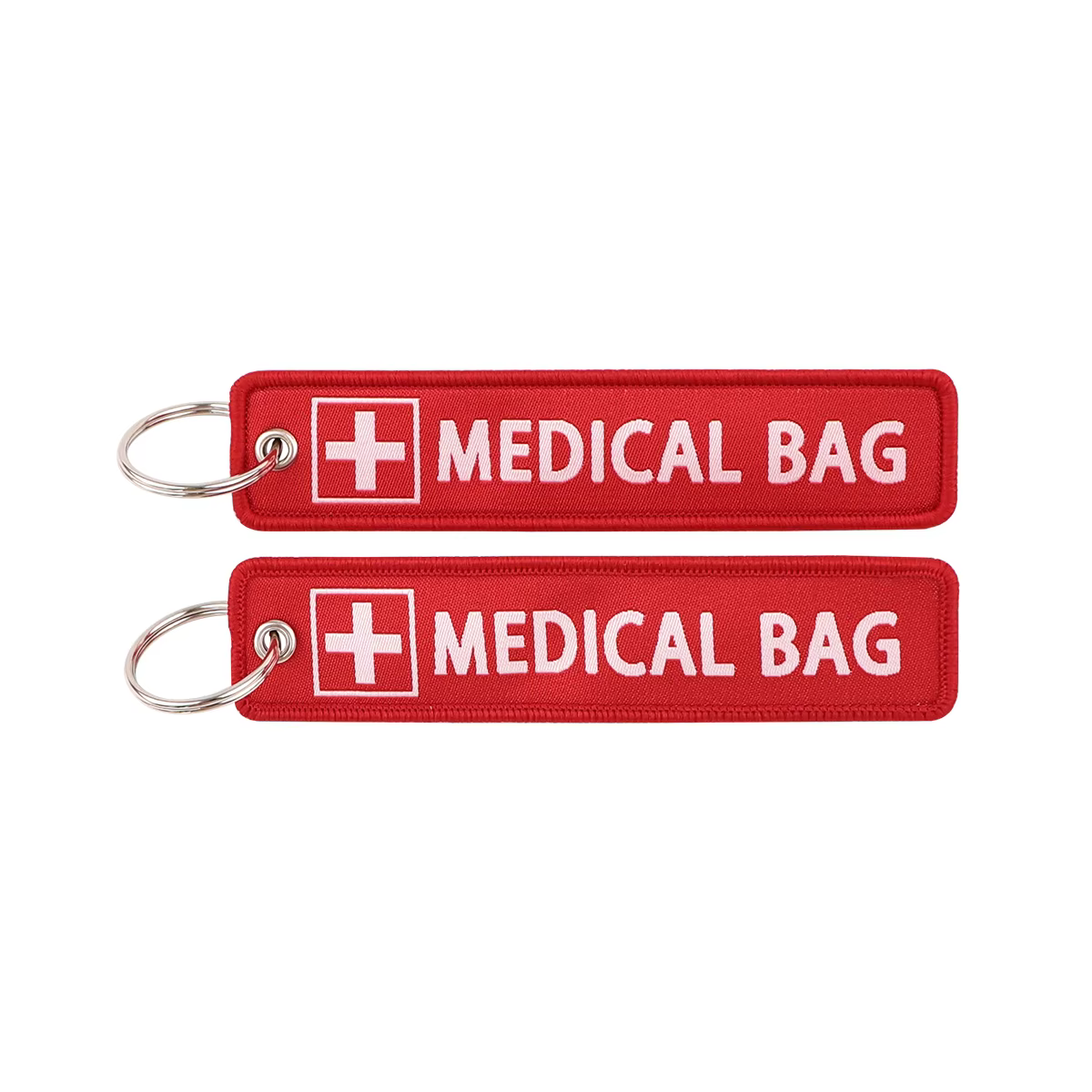 Porte-clés de sac médical brodé, porte-clés Hurcycles, porte-clés ornent, accessoires de bague, cade