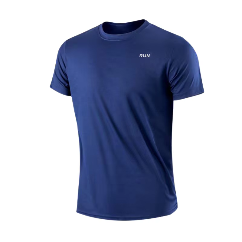 T-shirt à manches courtes pour homme, séchage rapide, évacuation de l'humidité, col rond, exercice d