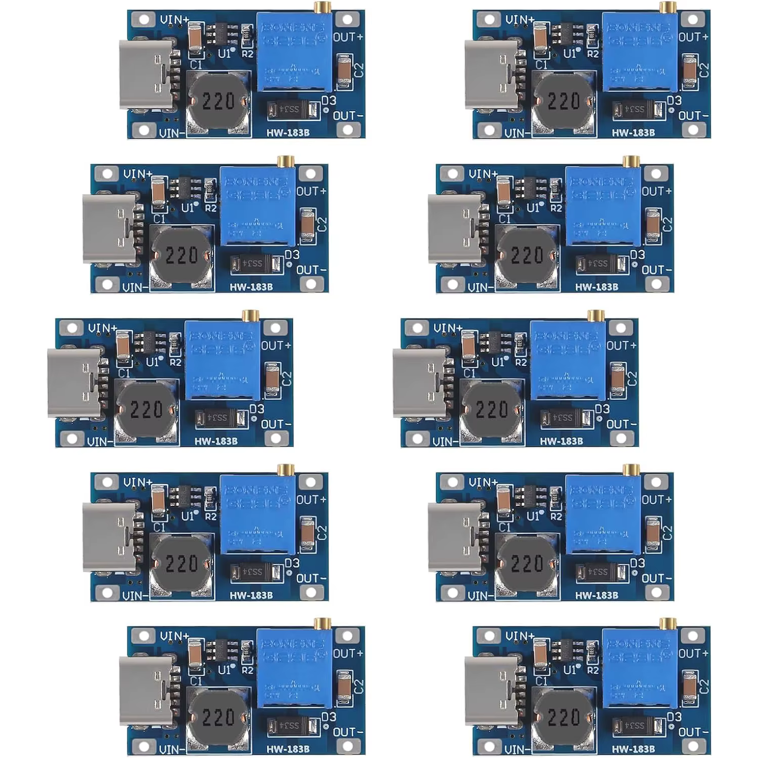 10/20 pièces Module Boost MT3608 DC-DC convertisseur élévateur 2A régulateur Boost convertisseur de