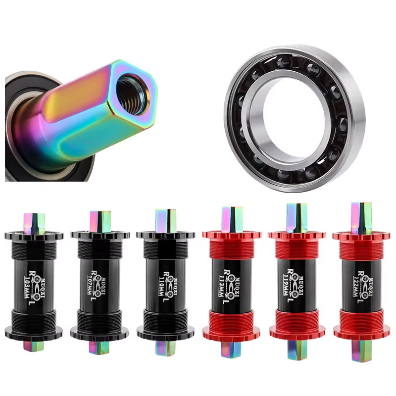 Roulement en céramique support de pédalier de vélo 68*103 107 110 113 119 122mm axe carré en titane