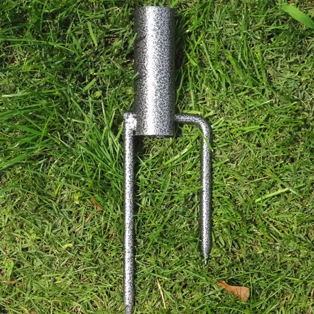 Support de parasol de balcon réglable, base de parasol de patio en métal avec fixation au sol pour l