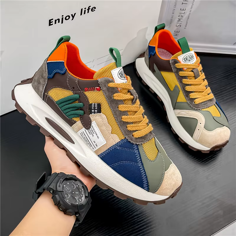 Chaussures de sport décontractées pour hommes, randonnée en plein air, tendance, mode streetwear, co