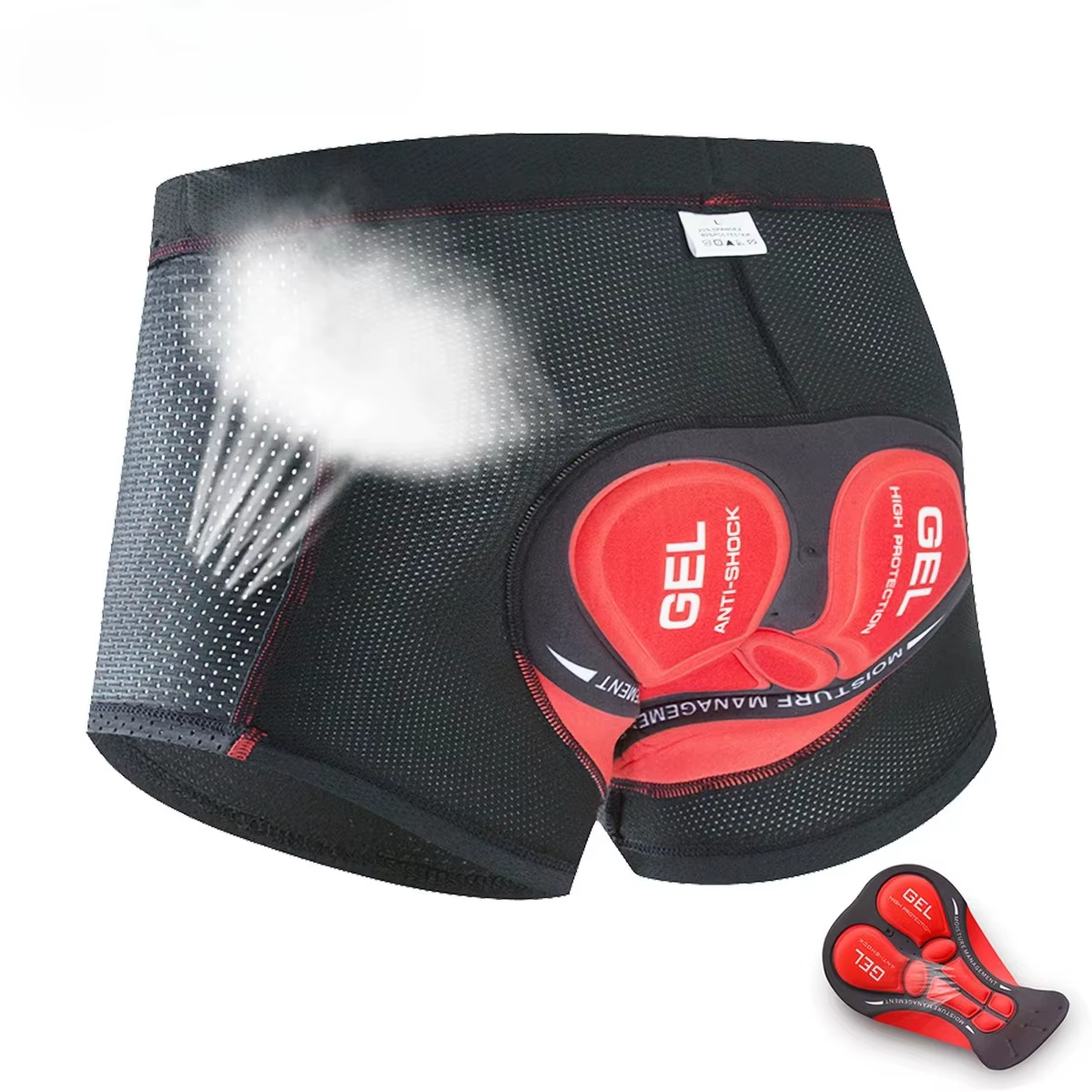 Sous-vêtements de cyclisme pour hommes avec coussinets en gel 5D, short de cyclisme MTB, sous-vêteme