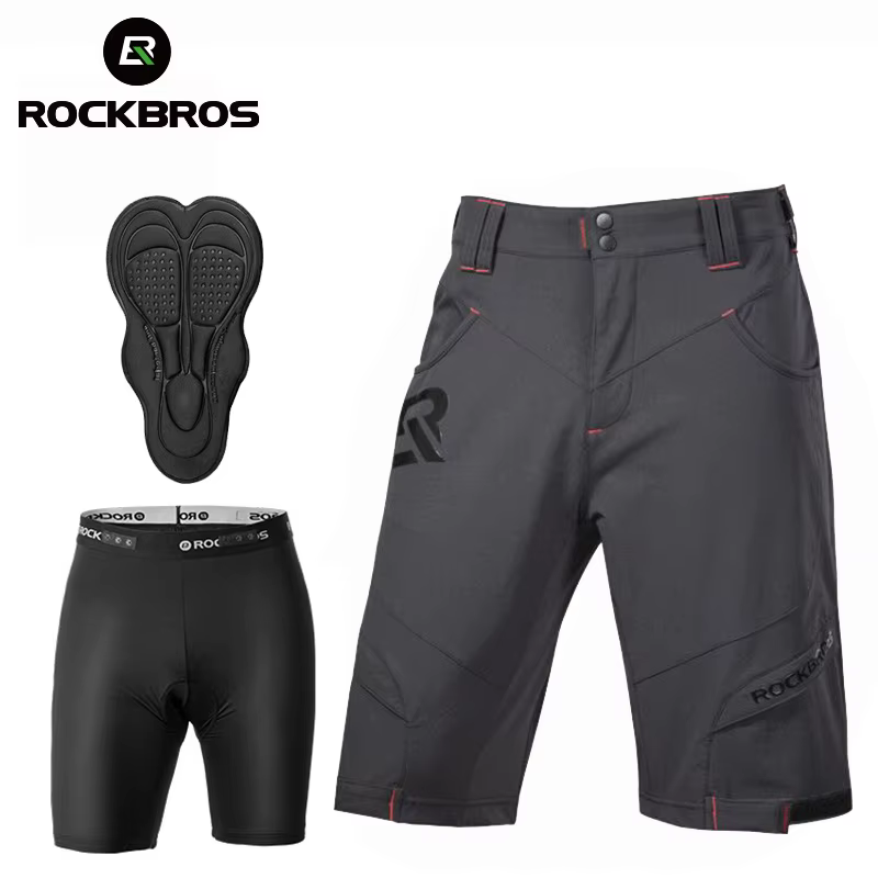 ROCKBROS short de vélo homme respirant été Sports de plein air short de vélo pantalon vtt route sous