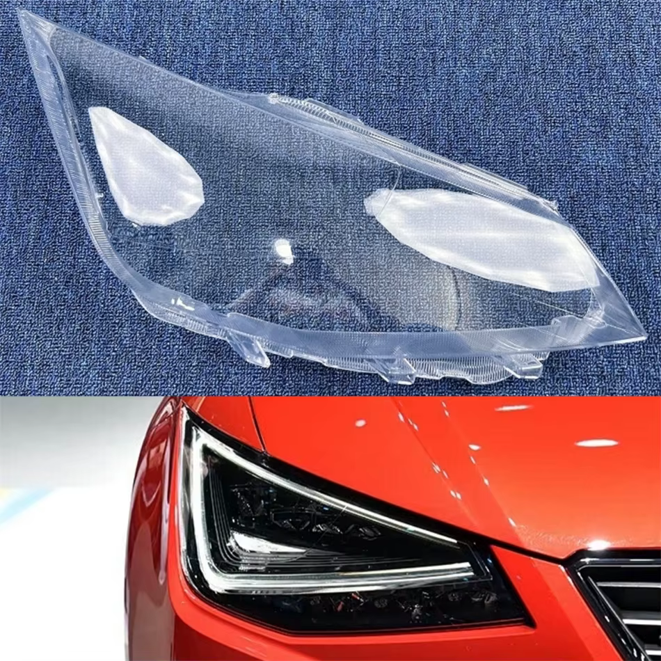 Pour Seat Ibiza 2018 2019 2020 2021 accessoires de véhicule avant lampe lentille couvercle en verre
