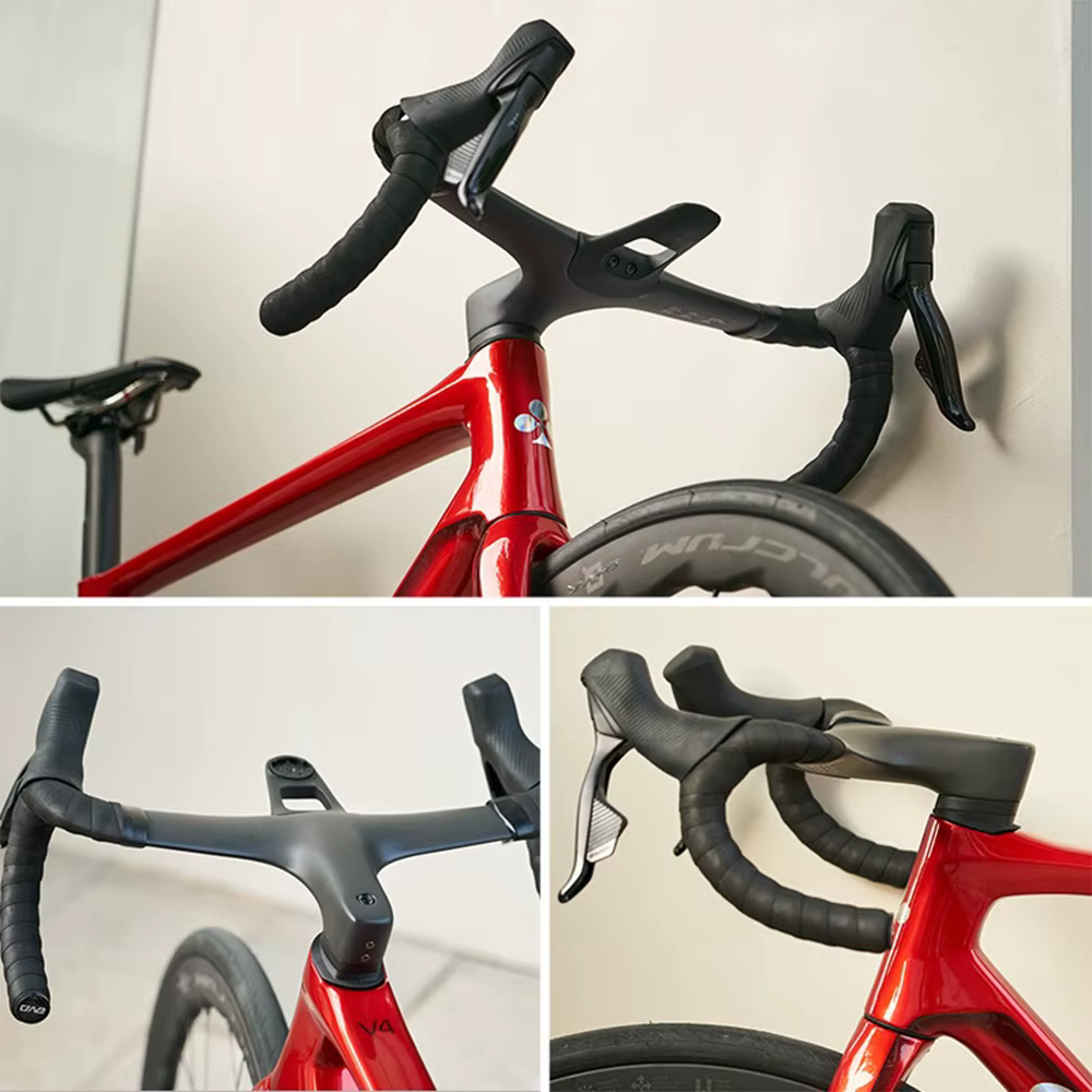 LE ONE ULTRA aéro carbone guidon intégré Trace caché guidon de vélo de route 380/400/420 28.6mm vélo