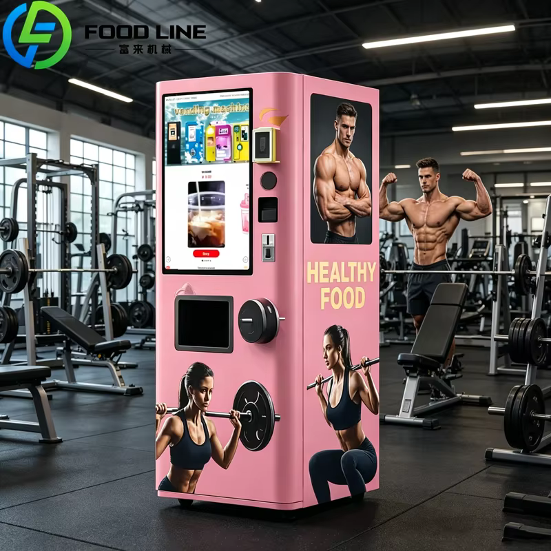 Distributeur automatique de protéines pour les salles de sport, machine de distribution de protéines