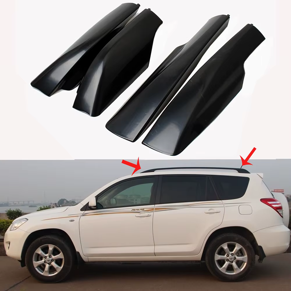 Couvercle de galerie de toit de voiture, 4 pièces, pour Toyota RAV4 2006 2007 2008 2009 2010 2012, e