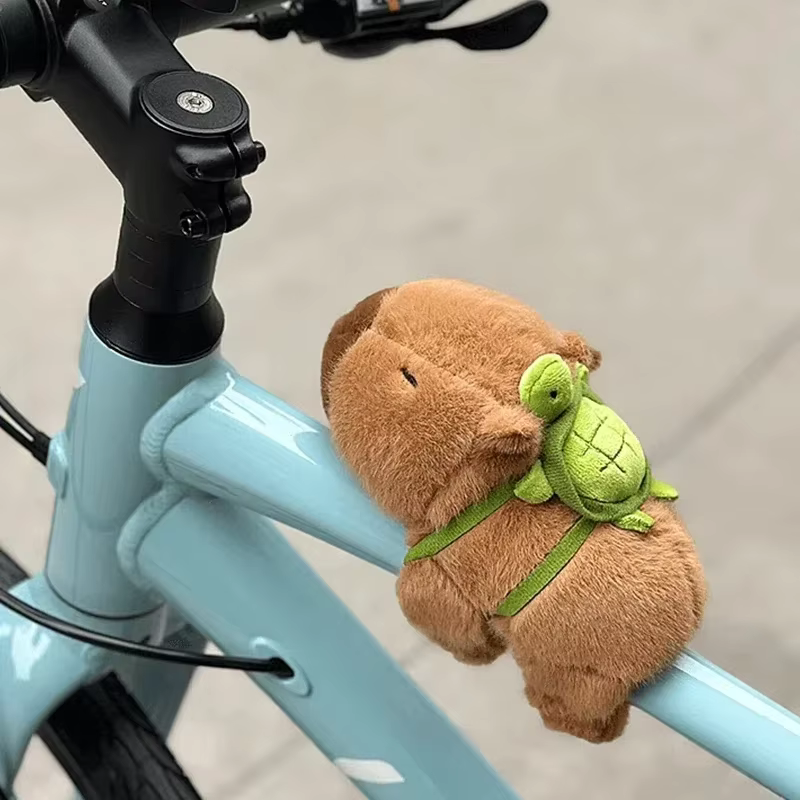 Capybara-Décoration d'intérieur de vélo de montagne, accessoires de voiture mignons, partenaire d'éq