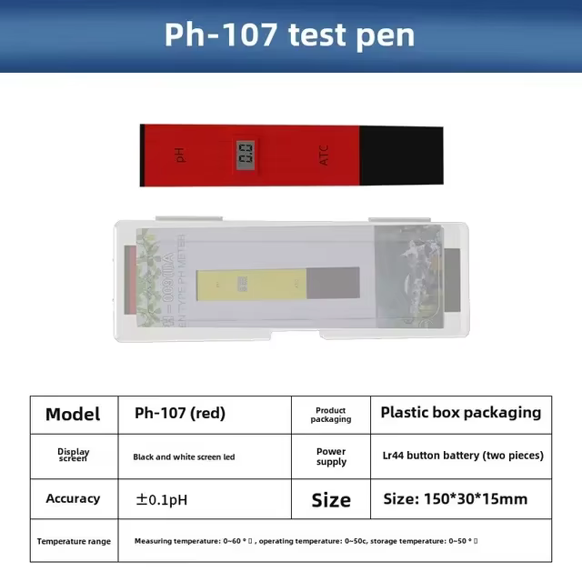 Testeur de pH numérique, testeur de qualité de l'eau, dispositif de mesure de l'acidité, pour piscin