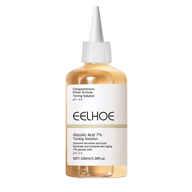 Tonique facial à l'acide glycolique à 7 %, 100 ml, exfoliant doux, nettoie les pores, lisse la peau,