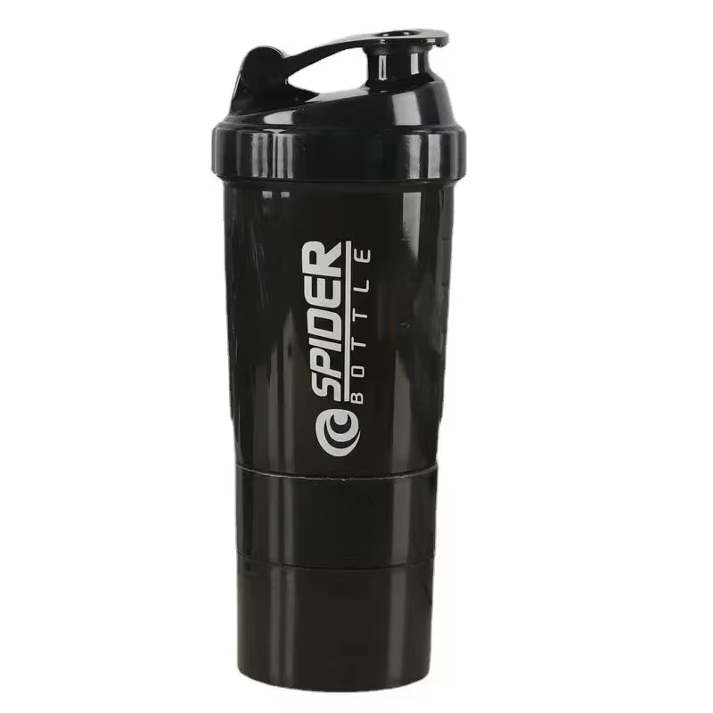 Shaker portable avec conteneur de stockage de poudre, tasse de centre commercial, tasse de sport de 