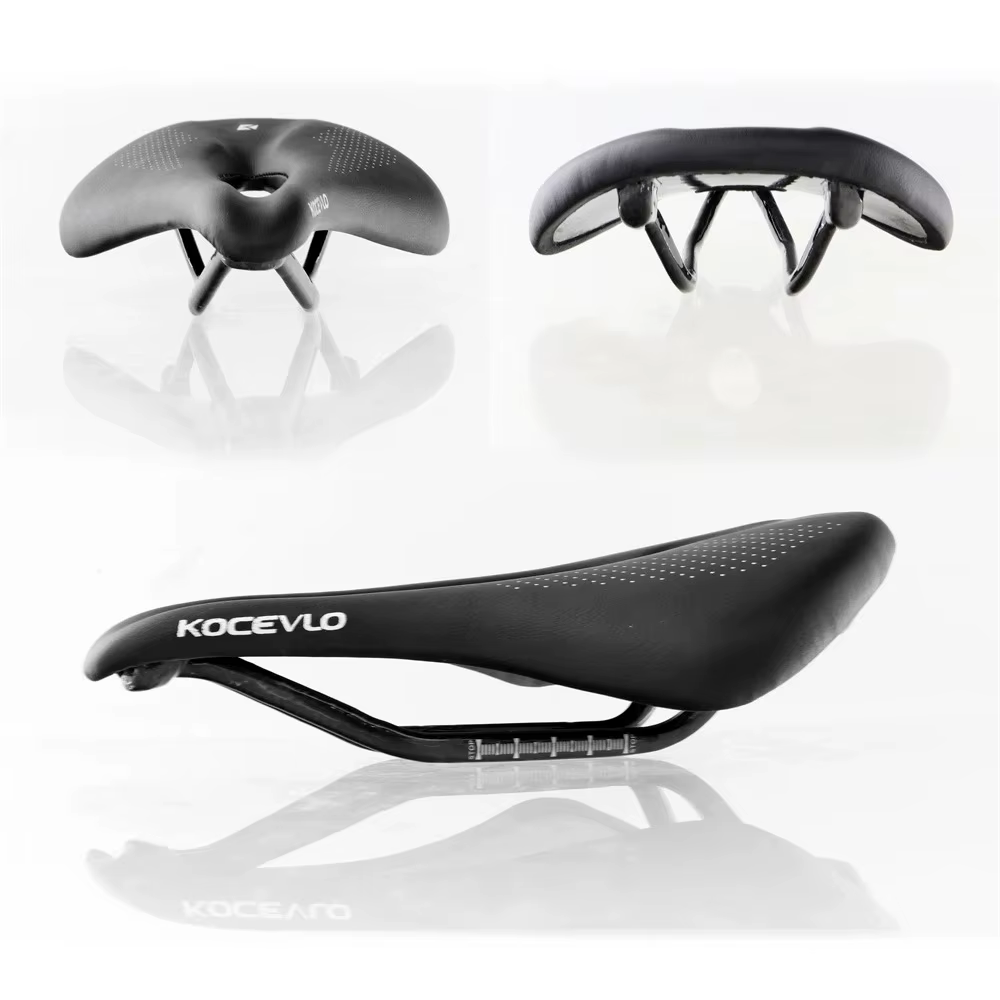 Kocevlo-Coussin de siège de vélo de route en fibre de carbone, sac de siège de vélo de montagne, ult