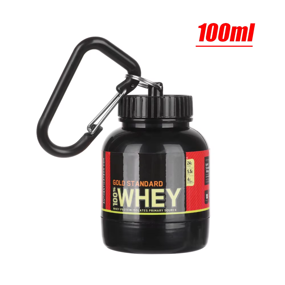 Mini bouteilles de protéines portables en poudre, avec porte-clés, entonnoir de santé, bouteille de