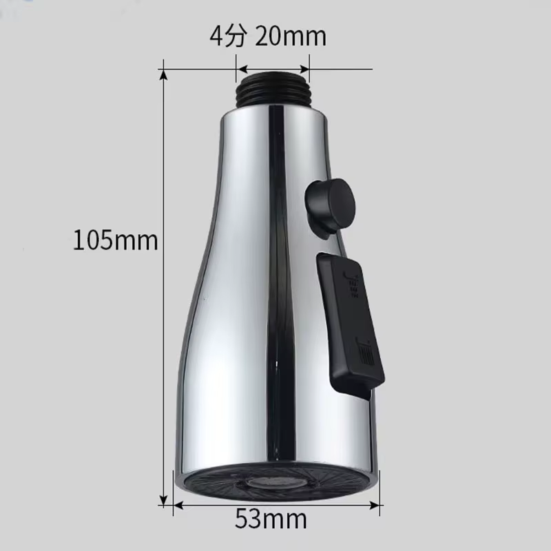 Accessoires de robinet de cuisine, buse de pulvérisation de remplacement, 3 Modes ABS, lavabo de sal