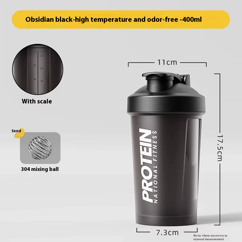 Gianxi tasse à secouer Fitness sport tasse d'eau protéine poudre secouant tasse lait secouer brassag