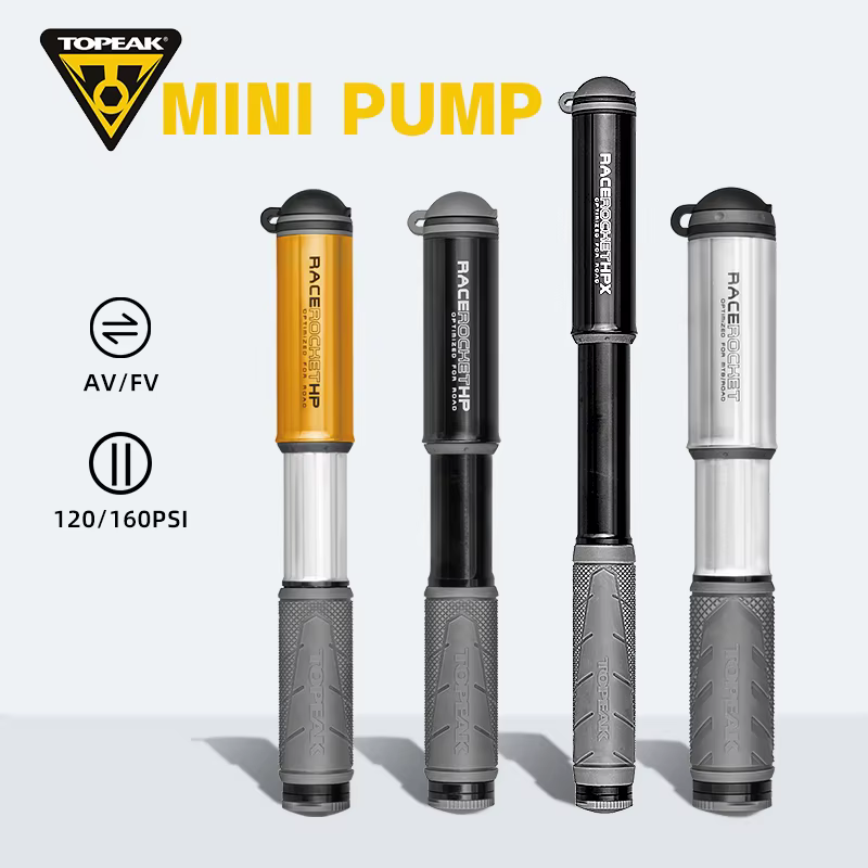 Topeak pompe à vélo 160/120psi haute pression Mini pompe à main en alliage d'aluminium tuyau caché S