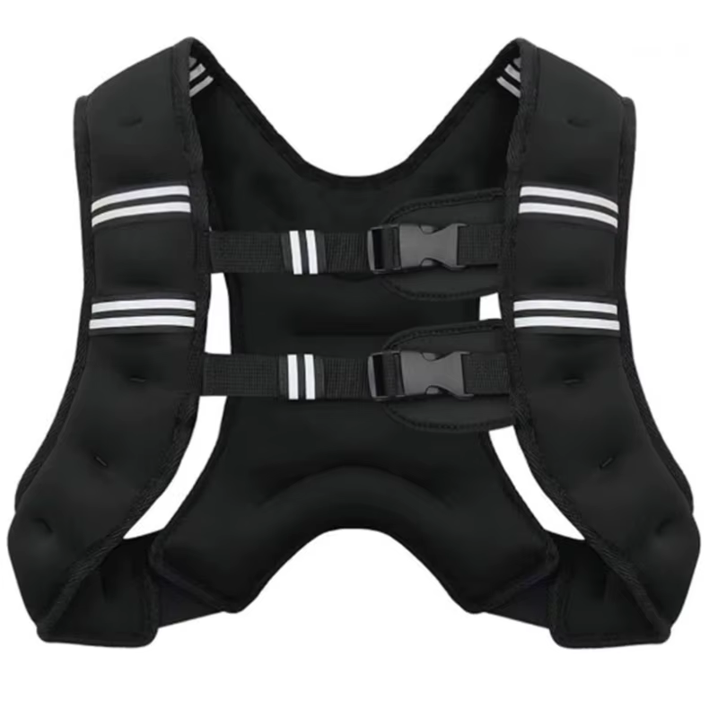 Gilet d'entraînement pour les entraînements course à pied, gilet d'exercice 3 kg avec deux fermoirs 