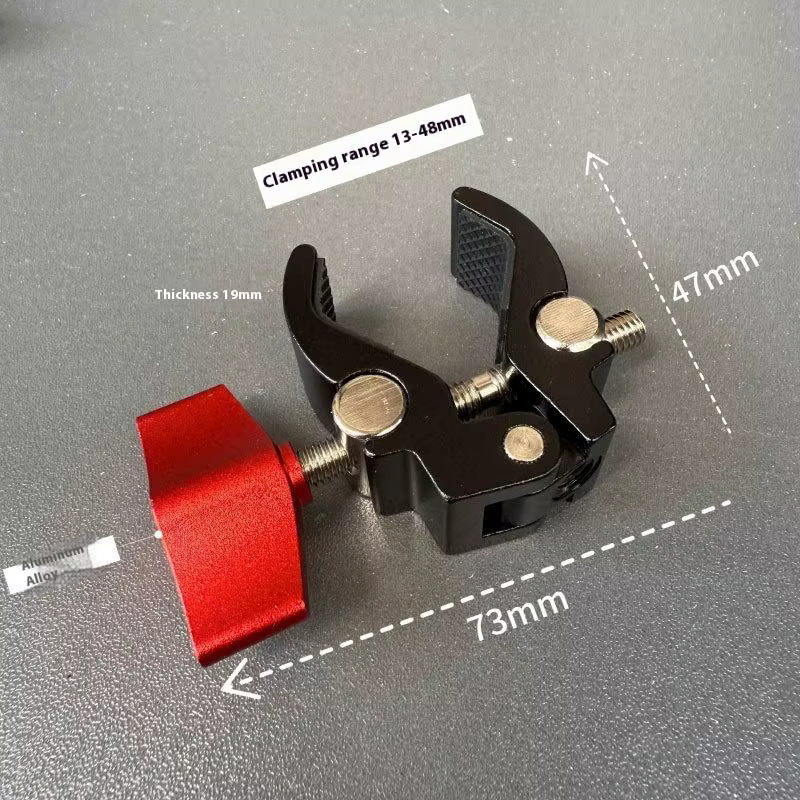 1 ensemble d'accessoires de photographie pour appareil photo, Super pince en métal avec Double tête 
