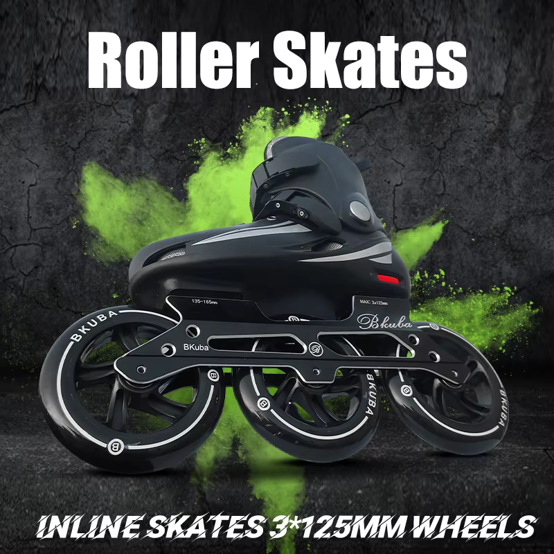 Patins à roulettes en ligne pour adultes, chaussures avec roues, professionnel, vitesse, 3 roues pou