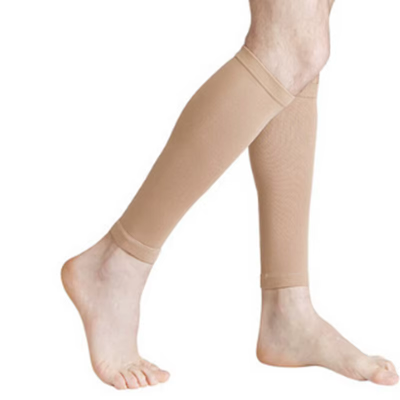 Manchons de soutien de mollet de sport, 1 paire, chaussettes de Compression sans pieds pour attelles