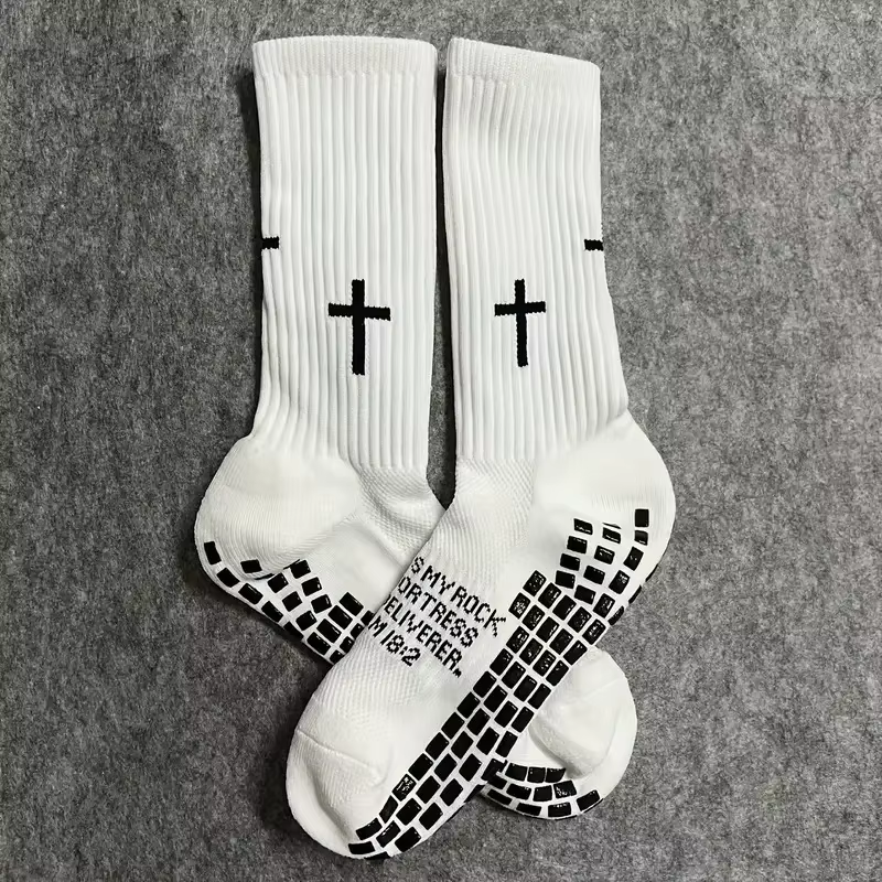 Chaussettes de sport décontractées, imprimées, antidérapantes, pour le football, chaussettes profess