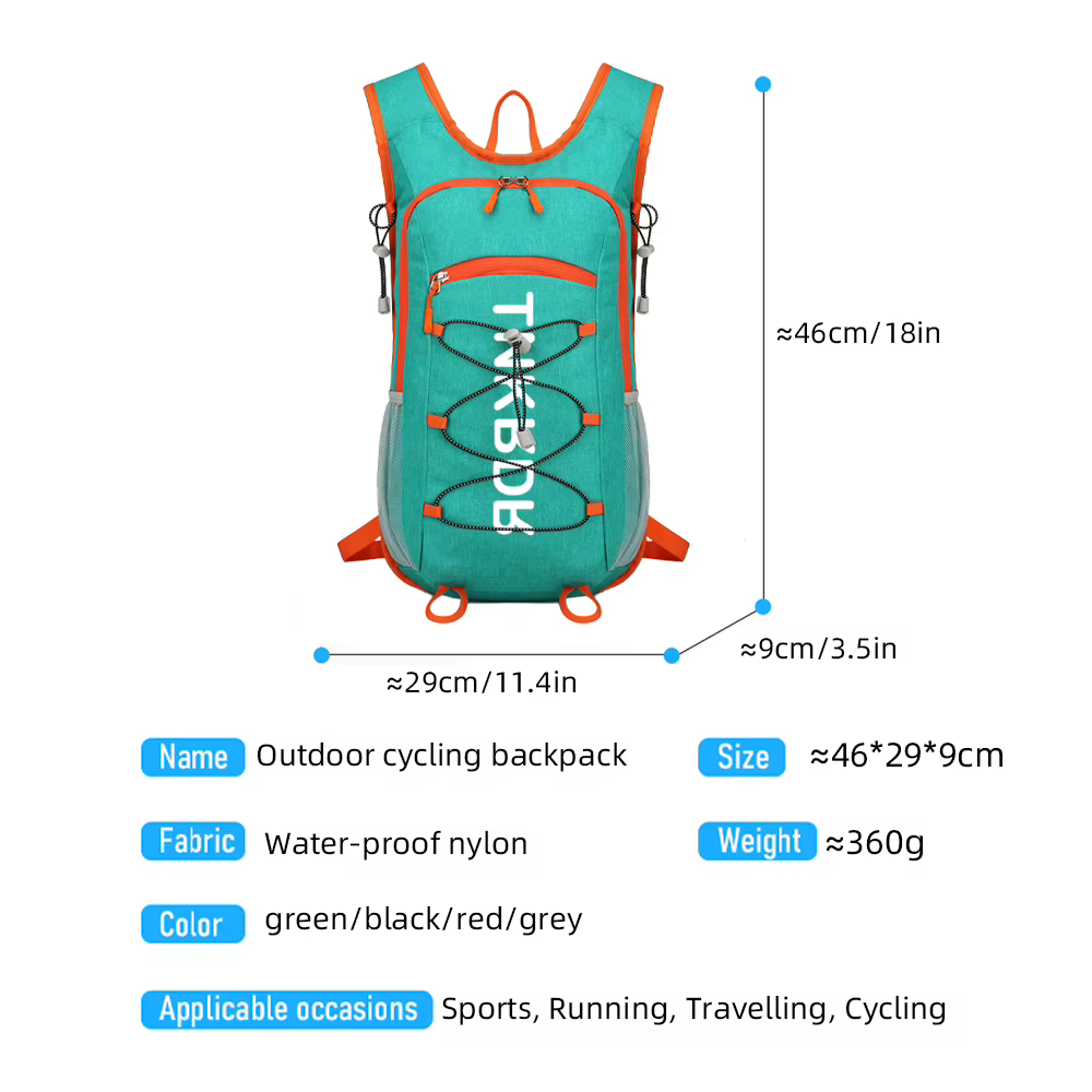 ThinkRider 20L sac à dos d'hydratation léger, sac à dos de course avec vessie d'eau 2L, sac à dos hy