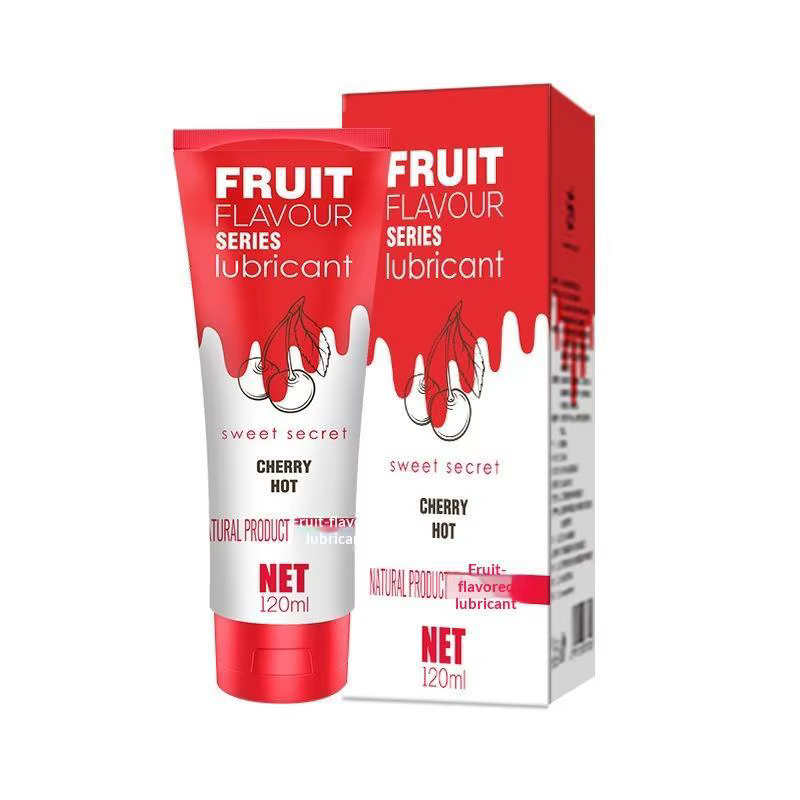 Lubrifiant à saveur fruitée, 120ml, pour sexe oral, acide hyaluronique, à base d'eau, pour sexe anal