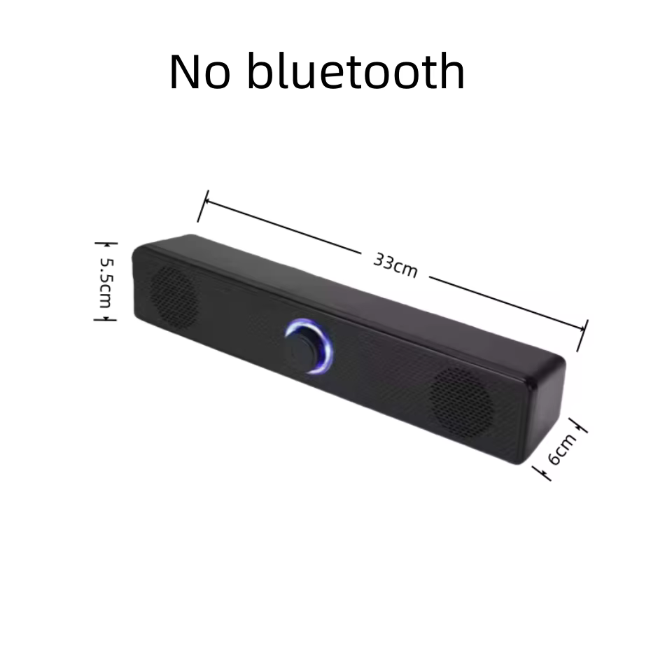 Barre de son PC filaire et sans fil, haut-parleur Bluetooth alimenté par USB, barre de son pour TV, 