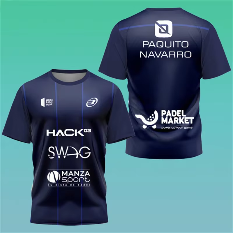 T-shirt de sport pour homme, style mode, pour le tennis, le badminton et le tennis de table, vêtemen