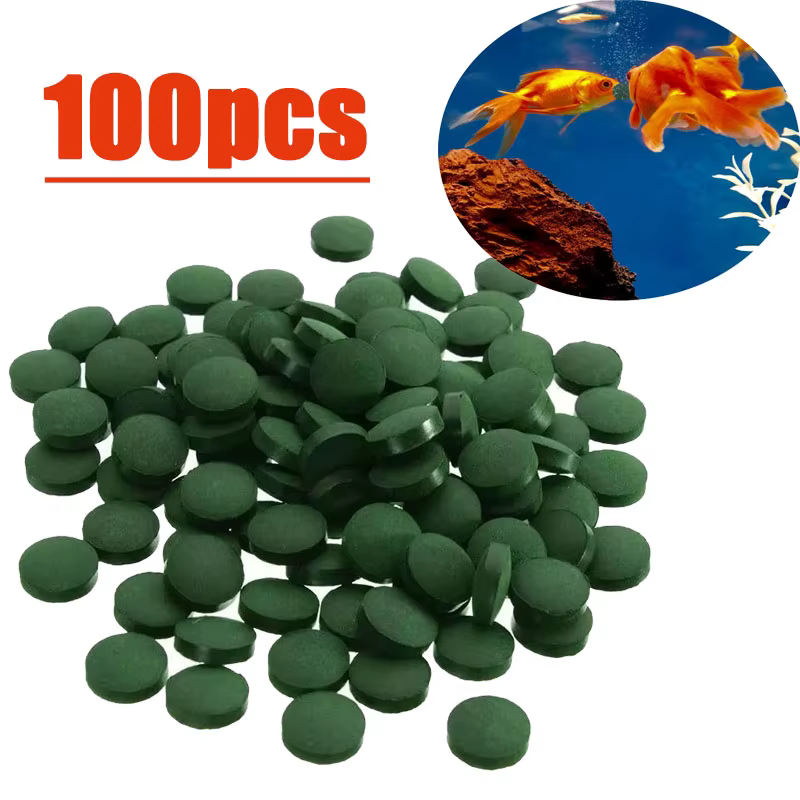 Comprimés de spiruline de haute pureté, concentré d'algues en spirale, aliments pour animaux de comp