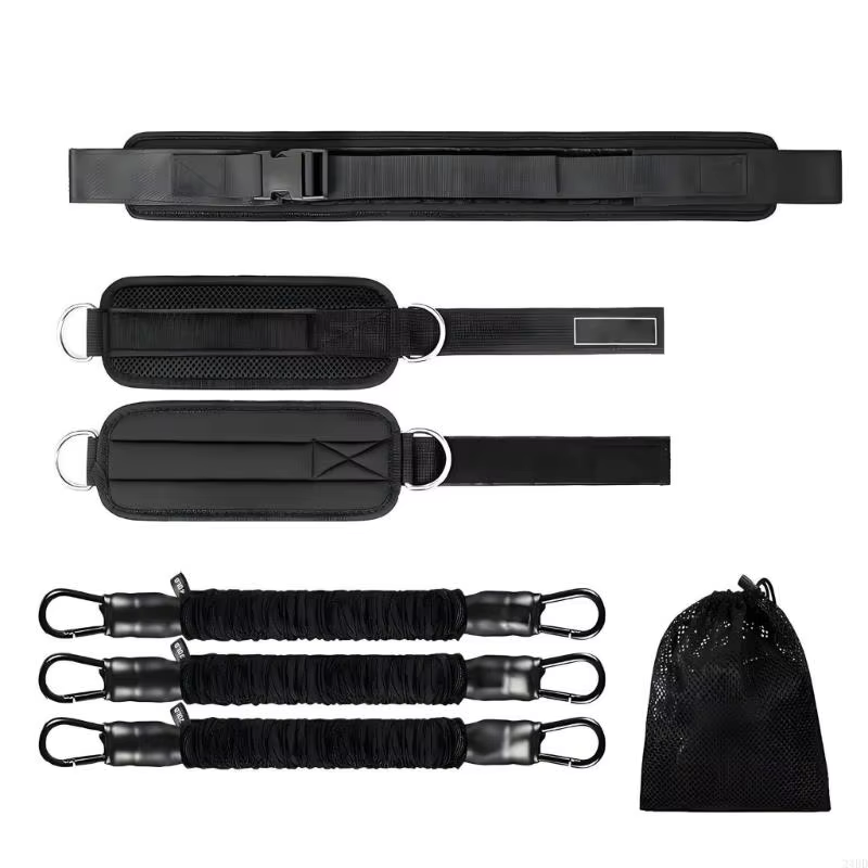 Bande poussée hanche réglable, ceinture butin pour haltères, plaques Kettlebell lourdes, entraînemen