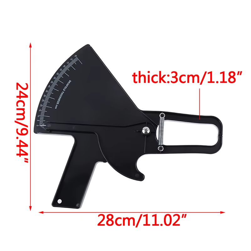 NOUVEAU Pliomètre de mesure de graisse corporelle 80 mm – Analyseur de graisse pour le fitness