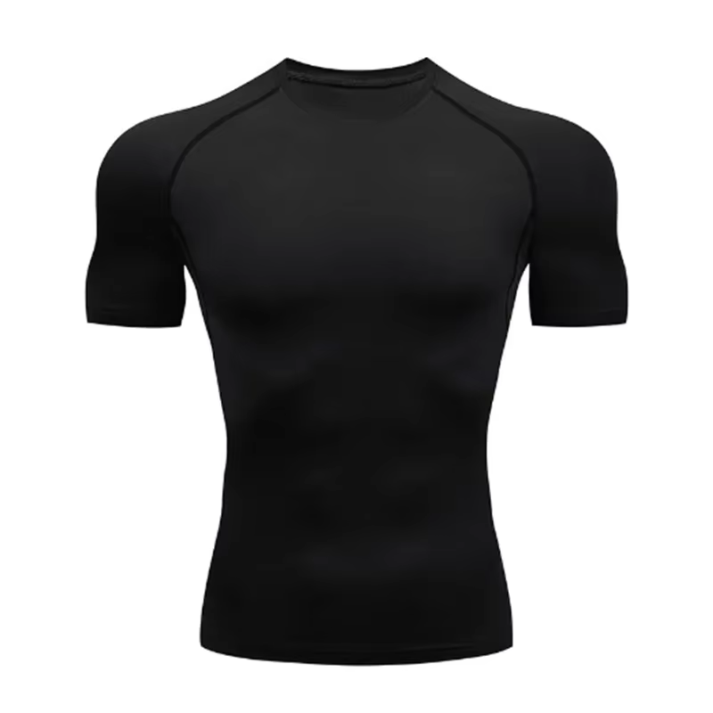 Chemises de course à compression pour hommes, t-shirts de fitness et de musculation, vêtements exten