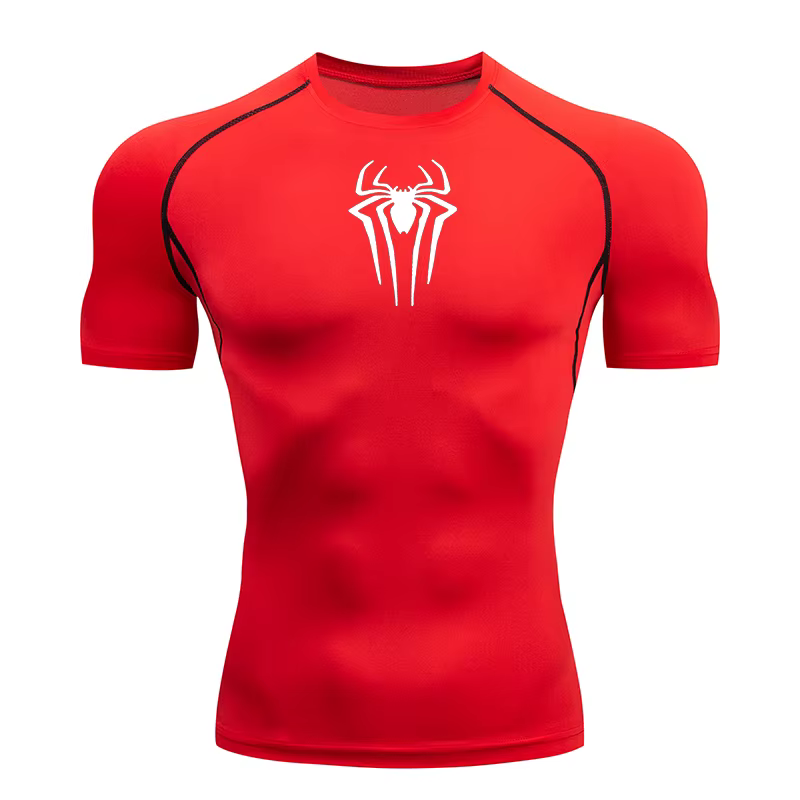 2025 Compression t-shirt hommes à manches courtes Sport t-shirts Fitness course vêtements de Sport h