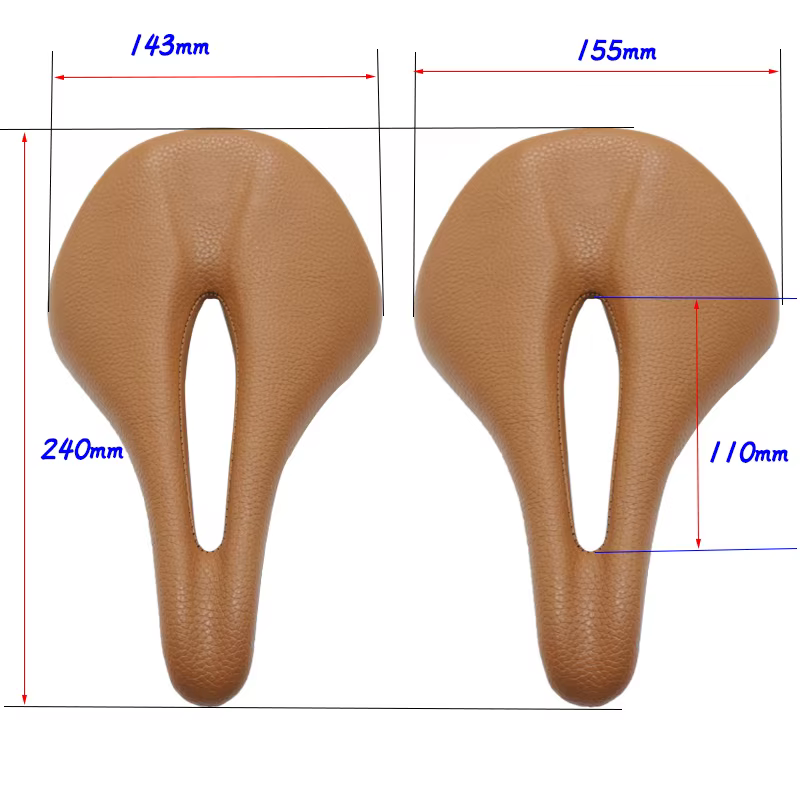 Selle de vélo selle en carbone vtt/route 143/155MM coussins en carbone en cuir Super léger Rails en 