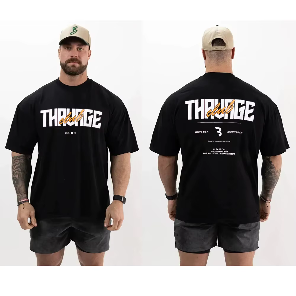 Été survêtement Gym Tee hommes Cbum T-Shirt Thavage Muscle hommes Cbum Gym T-Shirt Cbum Fitness coto