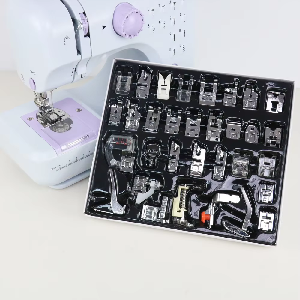 Kit pied-de-biche pour Machine à coudre, Compatible avec Brother Babylock Singer Janome Elna Toyota,