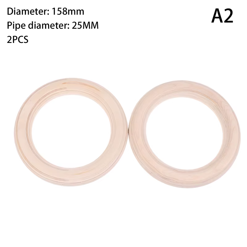 2 pièces/paires anneau en bois Portable Crossfit anneaux de gymnastique gymnastique force d'épaule m