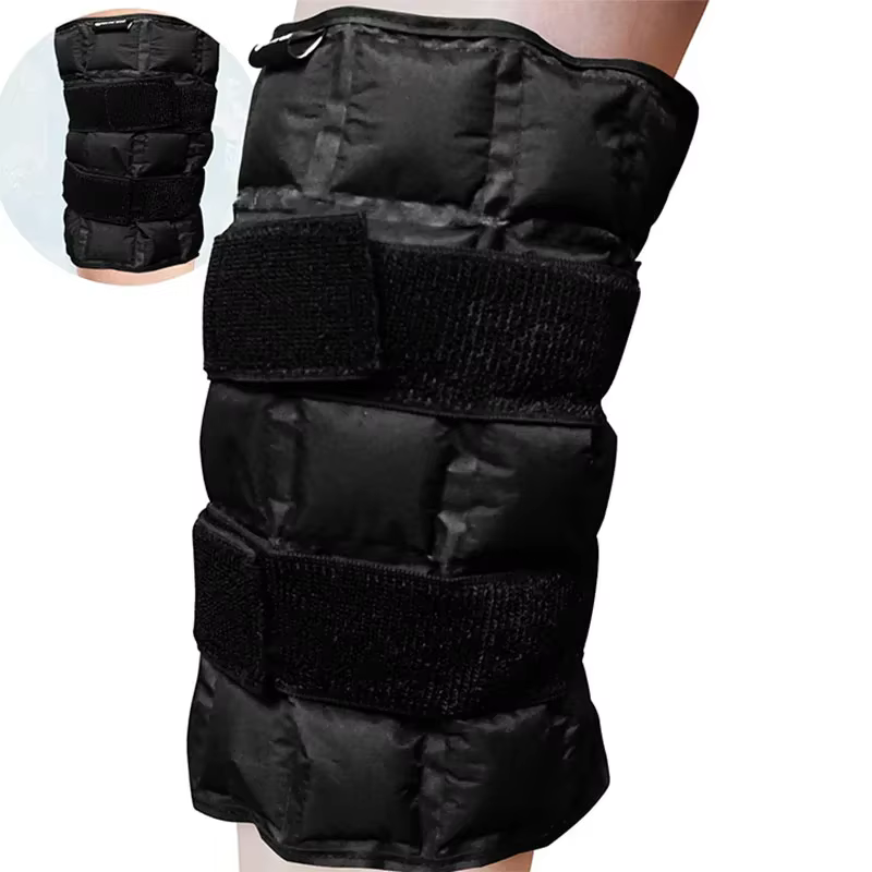 Genouillère de glace pour les blessures, genouillères à eau auto-absorbantes, physiothérapie, compre
