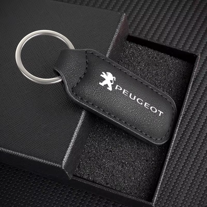 Porte-clés emblème de voiture Anti-perte, pendentif, accessoire cadeau pour Peugeot 206 307 308 3008