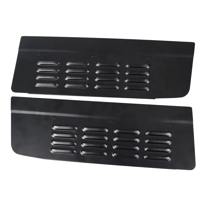 1 paire de couvercles de ventilation pour portes arrière de voiture, noirs, pour FORD TRANSIT CUSTOM