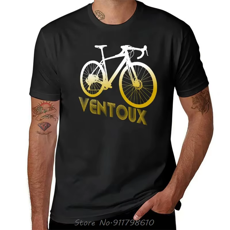 T-shirt unisexe vintage du mont Ventoux, vêtements animés, coton, médicaments, t-shirts de fitness,